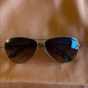 Coach Aviator Sunglasses with Brown Lenses